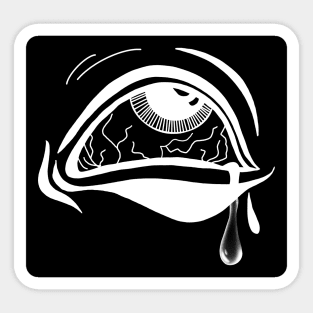 Eye crying Sticker